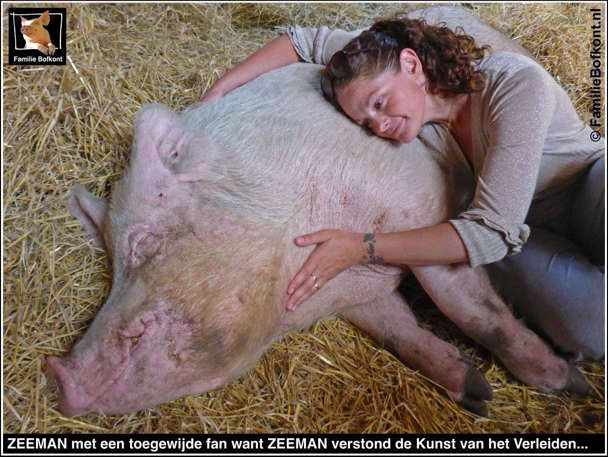 ZEEMAN met een toegewijde fan want ZEEMAN verstond de Kunst van het Verleiden...